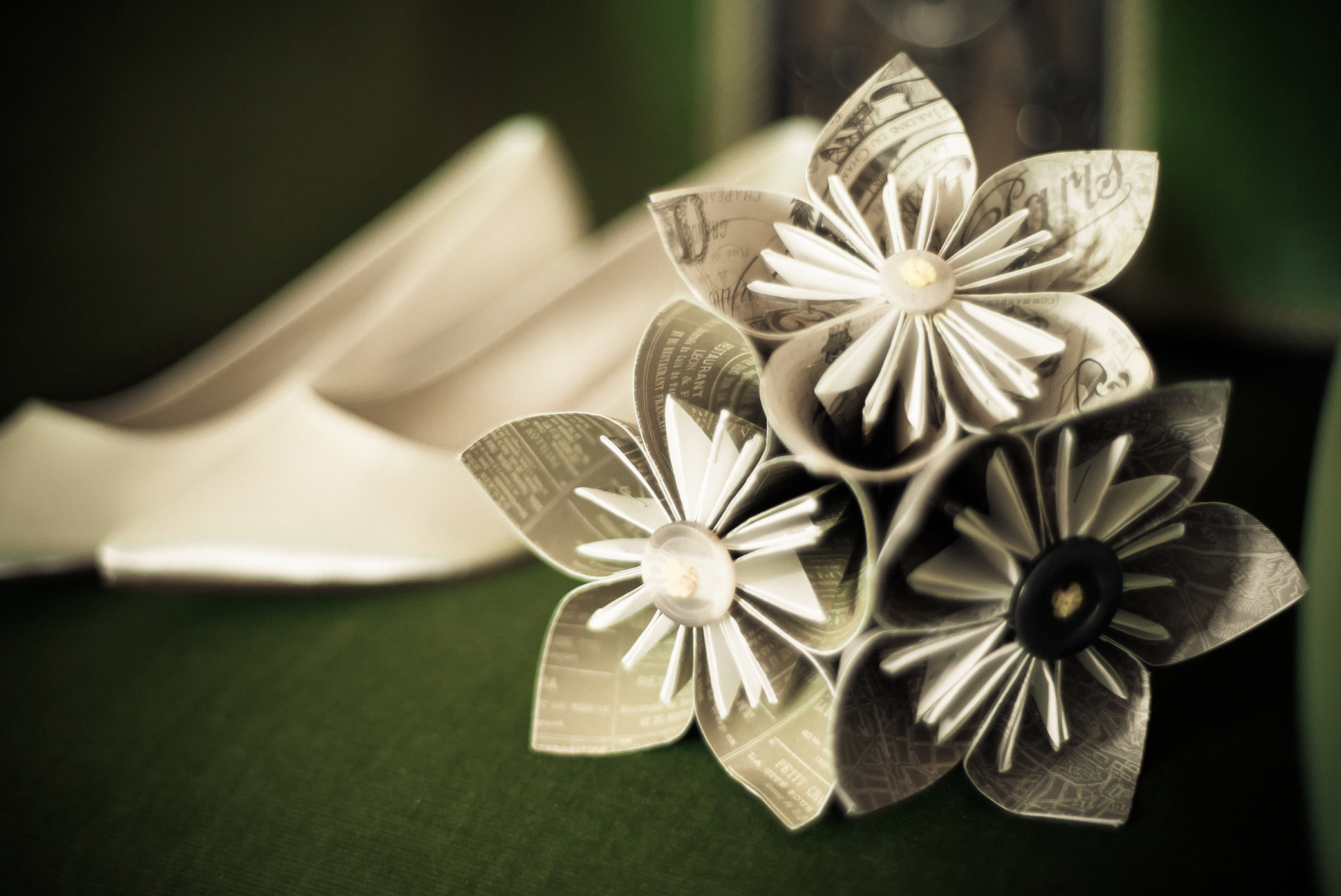 unique wedding HART Holistic Support unique wedding handmade paper flowers